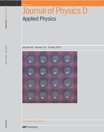 Journal of Physics D - cover page